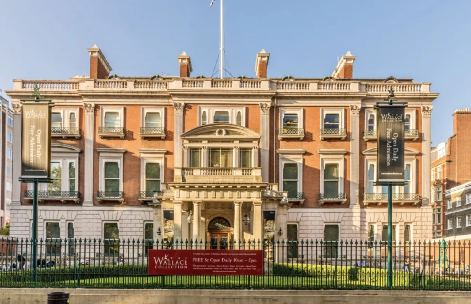 The Wallace Collection, a red-brick mansion museum in Marylebone
